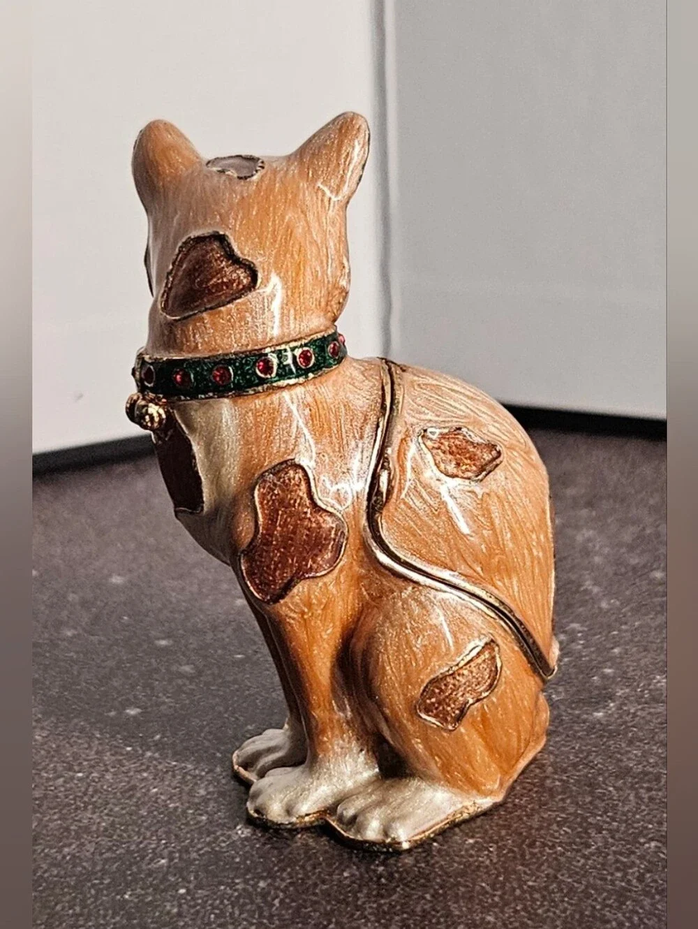 Kingspoint Designs Cat Trinket Box with Matching Necklace
